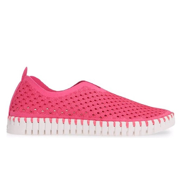 Ilse Jacobsen Tulip 139 Rose Slip On White Sole Perforated Sneakers Size 40 - Picture 2 of 12